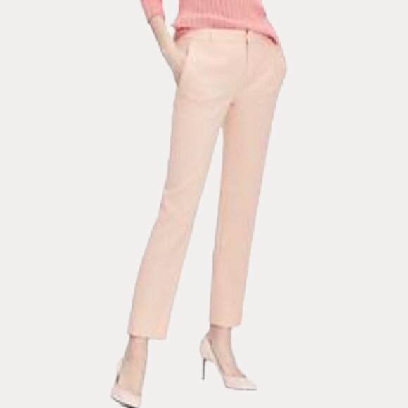 Banana Republic Avery Straight-Fit Blush Ankle Pant - Picture 1 of 8